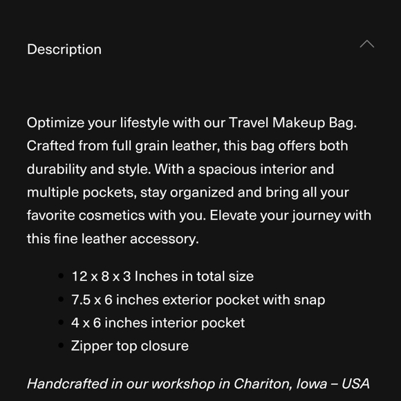 JILLS HOMESTEAD MAKEUP BAG BRAND NEW NEVER USED SMOKE COLOR - Picture 4 of 10